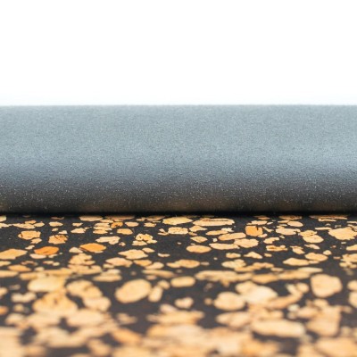 Speckled Black Cork Fabric COF-496