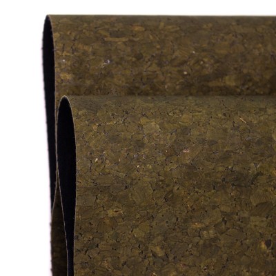 Dark green agglo, Cork Fabric- COF-357