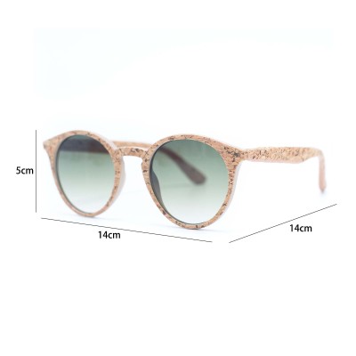 Cork UV protection women eyewear sunglasses(Including case) L-858