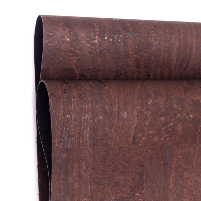 Premium Solid Marron Cork Fabric COF-12