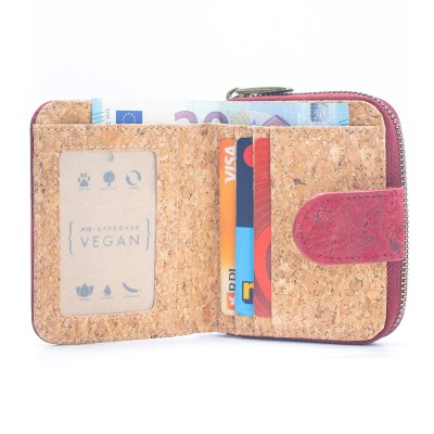 Colored Cork Ladies' Wallet Anti-RFID Protection BAG-2268