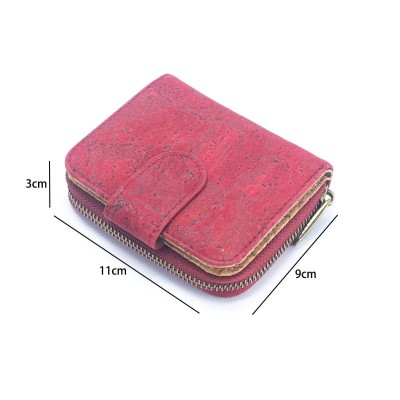 Colored Cork Ladies' Wallet Anti-RFID Protection BAG-2268