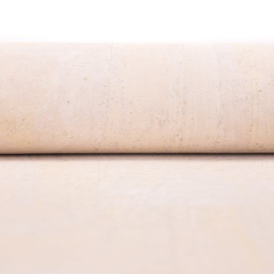 Premium Solid White Cork Fabric COF-127