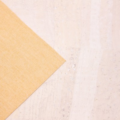 Premium Solid White Cork Fabric COF-127