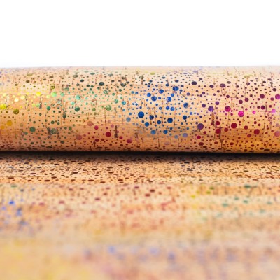 Colorful Speckled Cork Fabric COF-465