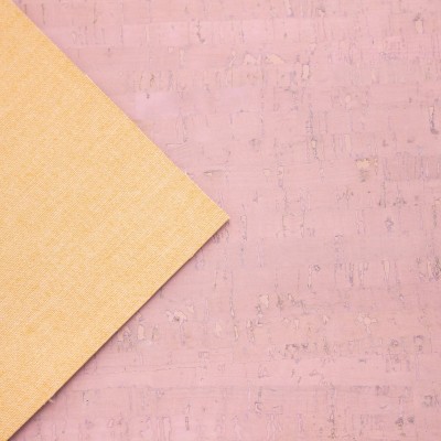 Premium Solid Pink Cork Fabric COF-339