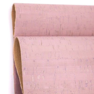 Premium Solid Pink Cork Fabric COF-339