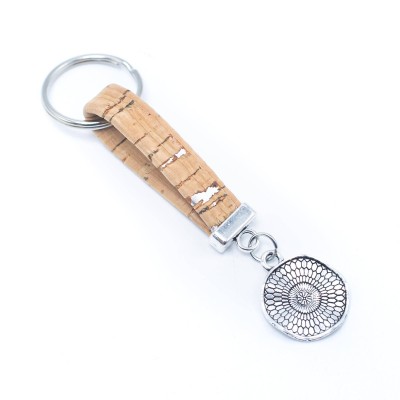 cork handmade  keychain  I-020-MIX-10