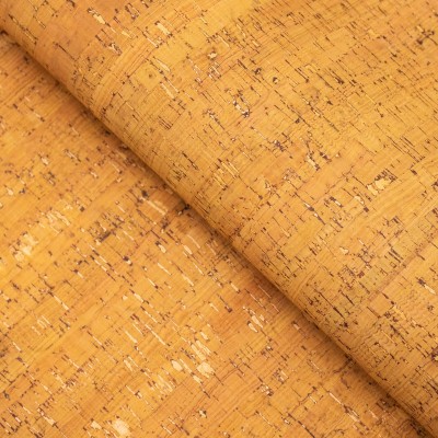 Yellow Portuguese Cork Fabric Rustic COF-183