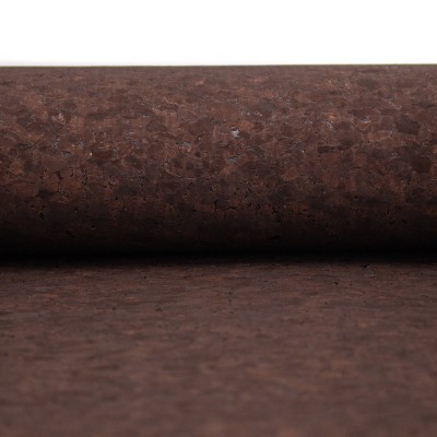 Agglomerate Dark Brown Portuguese cork fabric COF-348