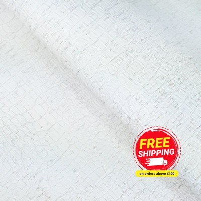 Textured White Cork Fabric COF-469