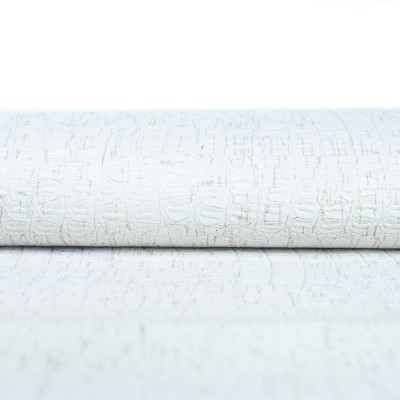 Textured White Cork Fabric COF-469