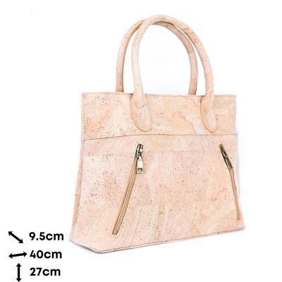 Natural Cork Women's Handbag - Spacious and Elegant BAG-2307