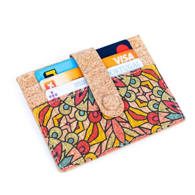 Cork Card Wallets in Diverse Patterns BAG-2309