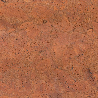 Dark Orange-Brown Cork Fabric in Block Style , 0.99 Thickness COF-589