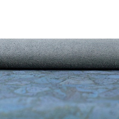 Blue-Gray Cork Fabric in Block Style , 0.86 Thickness COF-590