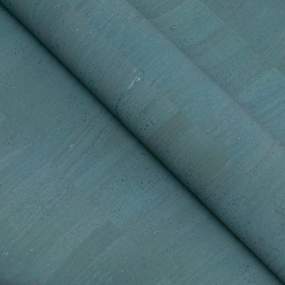 Ocean Teal Cork Fabric COF-597