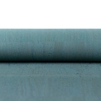 Ocean Teal Cork Fabric COF-597