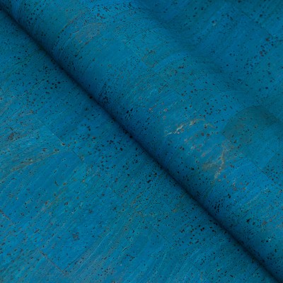 Deep Ocean Blue Cork Fabric COF-603