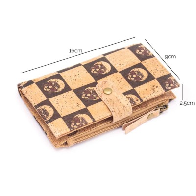 BUY 1 GET 1 FREE: Leopard Chills- Cork wallet RFID BAG-2061-A