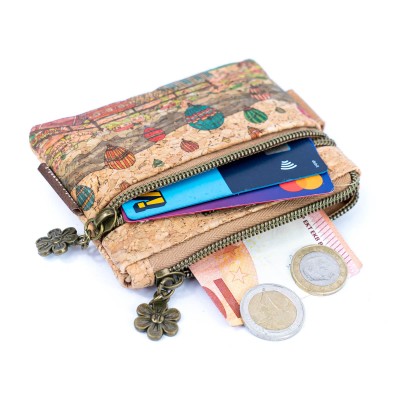 Cork Coin Purse with City Landmark Designs BAGF-096