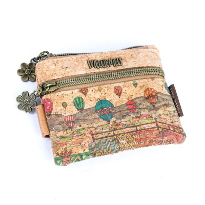 Cork Coin Purse with City Landmark Designs BAGF-096