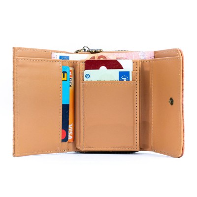 Women's Cork Wallet with City Landmarks Print BAGF-093