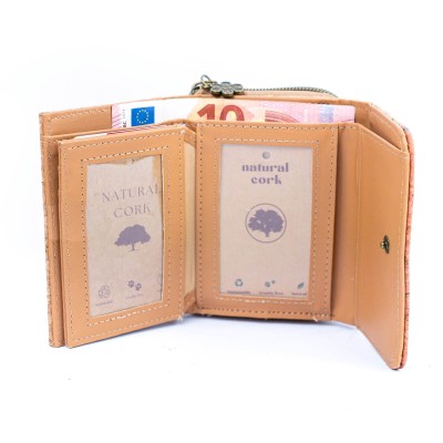 Women's Cork Wallet with City Landmarks Print BAGF-093