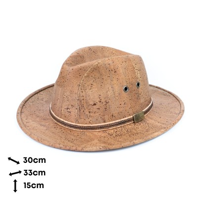 Natural Tobacco-Toned Cork Cowboy Hat, L-1071 AD