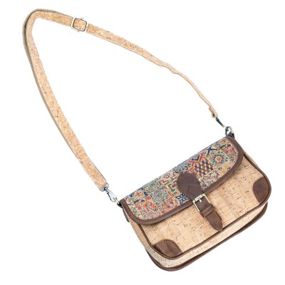 Printed Cork & PU Women's Crossbody Bag BAGD-572