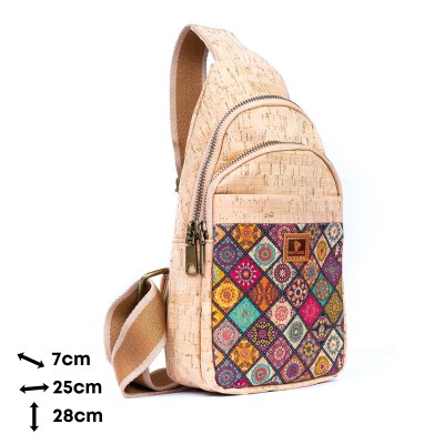 Printed Cork Women's Chest Bag Sling Bag BAGD-565