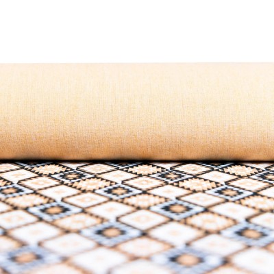 Geometric pattern cork fabric COF-615