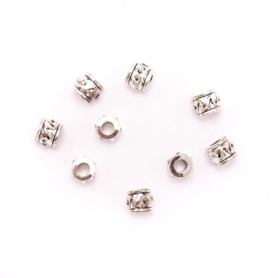 20 pezzi per perline arrotondate in argento sterling con cinturino in sughero da 5 mm - D-5-5-156