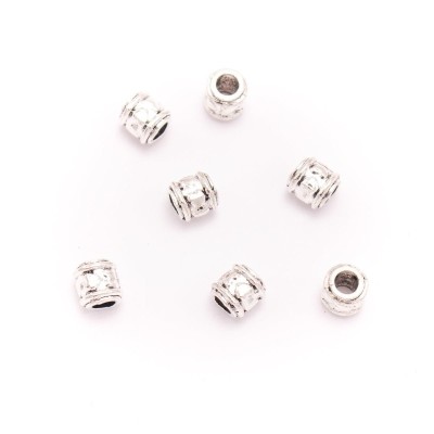 20 pezzi per perline rotonde in argento sterling con cinturino in sughero da 5 mm - D-5-5-180