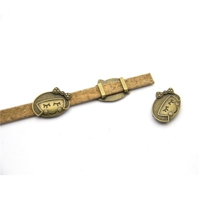 5 pezzi per pelle piatta da 10 mm, gioielli in ottone antico per ragazze, ricerca di gioielli D-1-10-160