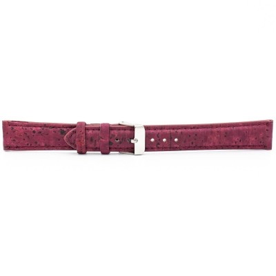 Cinturino per orologio in sughero rosso E-021