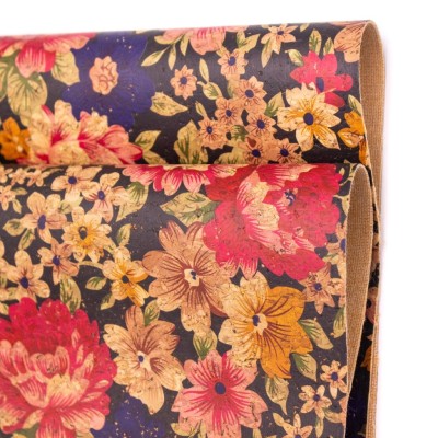 Flower patterns Cork fabric COF-372