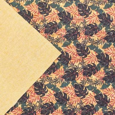 Tropical Fresh- Printed Cork Fabric COF-195