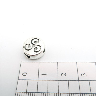 10 Pcs for 10mm flat leather, Antique Silver Universe symbol jewelry supplies jewelry finding D-1-10-92