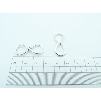 10 Pcs Antique Brass /silver Infinity jewelry supplies jewelry finding D-3-6