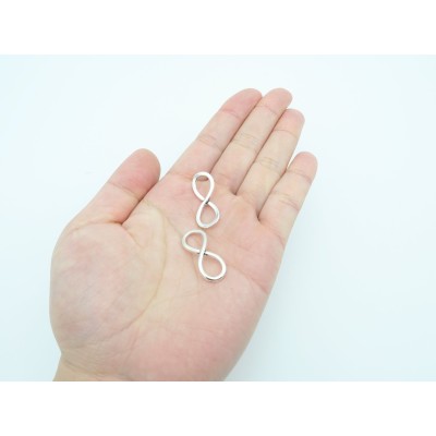 10 Pcs Antique Brass /silver Infinity jewelry supplies jewelry finding D-3-6