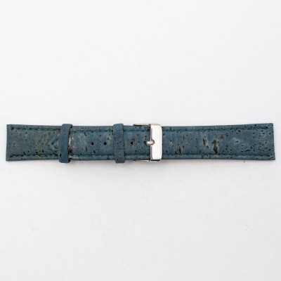 Cork turquoise color watch strap E-020-18/20