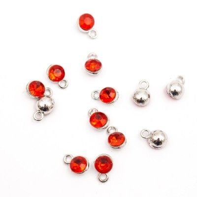 10pcs Shiny Colourful Pendants for Necklace, Jewelry Finding Supplies D-3-400