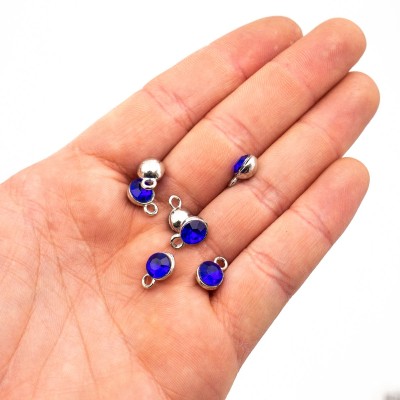 10pcs Shiny Colourful Pendants for Necklace, Jewelry Finding Supplies D-3-400