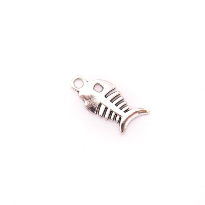 10 units 3x10mm Pendant antique silver Little Fish jewelry pendant Jewelry Findings & Components D-3-454