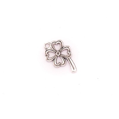 20 units 14x24mm Pendant antique silver Four leaf Clover jewelry pendant Jewelry Findings & Components D-3-408