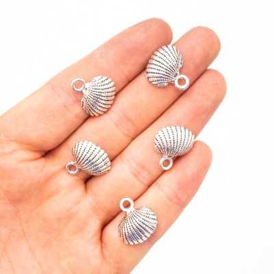 20 pz 73x21mm Ciondolo Argento Antico Conchiglia di Mare Ciondolo Gioielli Ciondolo Risultati e Componenti di Gioielli D-3-413