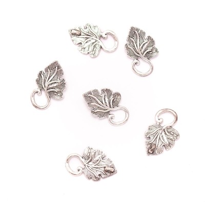 10 units 19x31mm Pendant antique silver Wine Leaf jewelry pendant Jewelry Findings & Components D-3-421