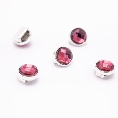 20 pezzi per 10mm piatto in pelle multicolore perline cursore argento antico perline forniture di gioielli risultati dei gioiell