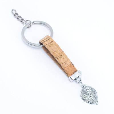 colorful cork handmade  keychain  I-054-MIX-10